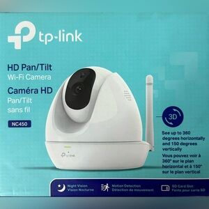 TP-Link HD Pan/Tilt Wi-Fi Security/Pet Camera, 2-Way Audio, Nightvision White